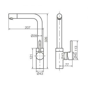 GCE100 Venedig Wasserhahn