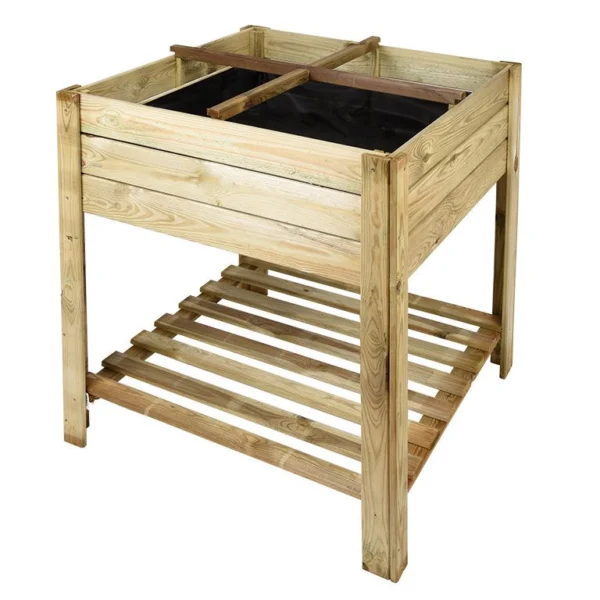 Huerto Urbano Madera Cuadrado.