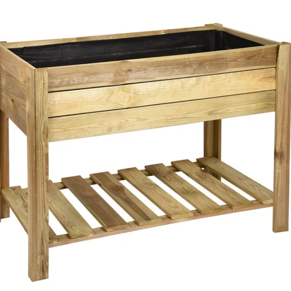 Huerto Urbano Madera Rectangular