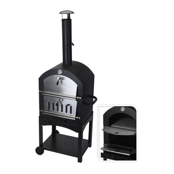 Barbacoa De Carbon Con Horno De Piedra