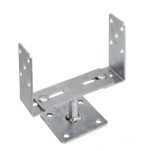 Soporte metalicao para poste de madera de 70x140