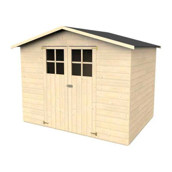 Cobertizo exterior de madera 244x182 cm Lodum