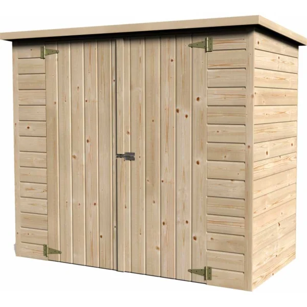 guarda bicis exterior de madera 182x88 bike box
