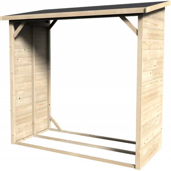 Leñero exterior de madera Bucher 170 x 80 cm