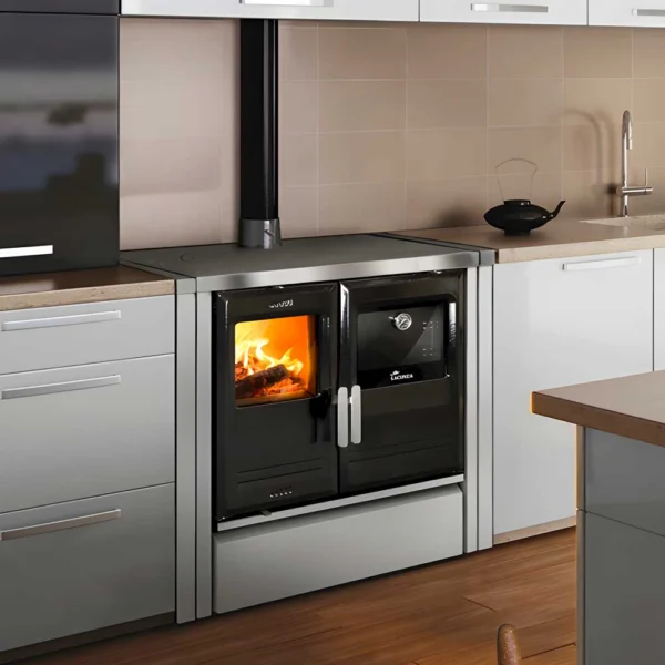 Cocina de leña moderna Lacunza Etna 5t