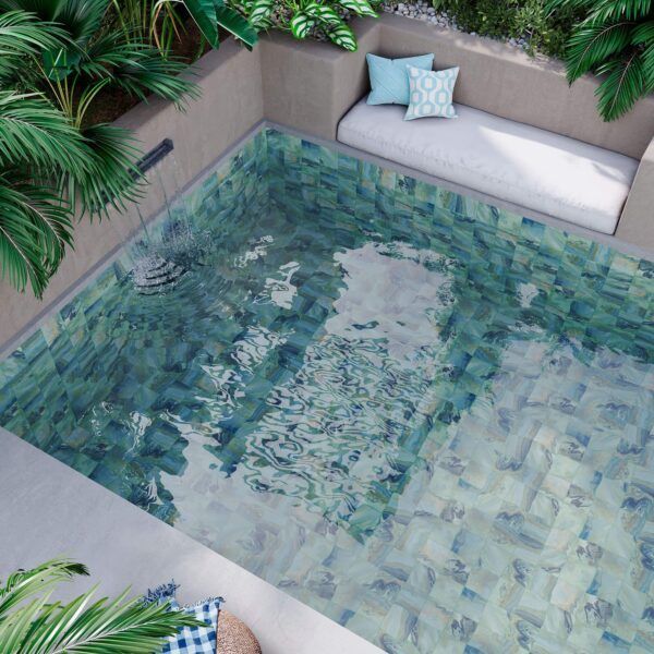 Azulejo de piscinas serie Tropicana 15 x 15